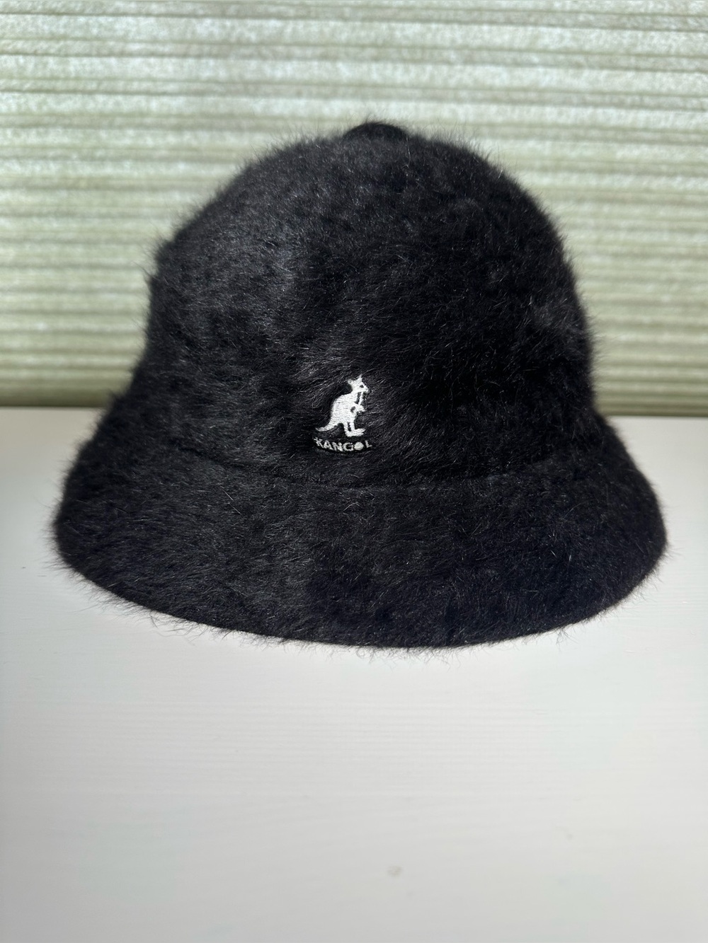 Kangol Black Furgora Casual Bucket Hat Vintage